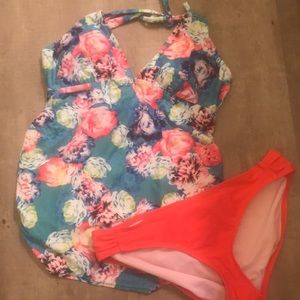 Pink Blush Maternity Tankini
